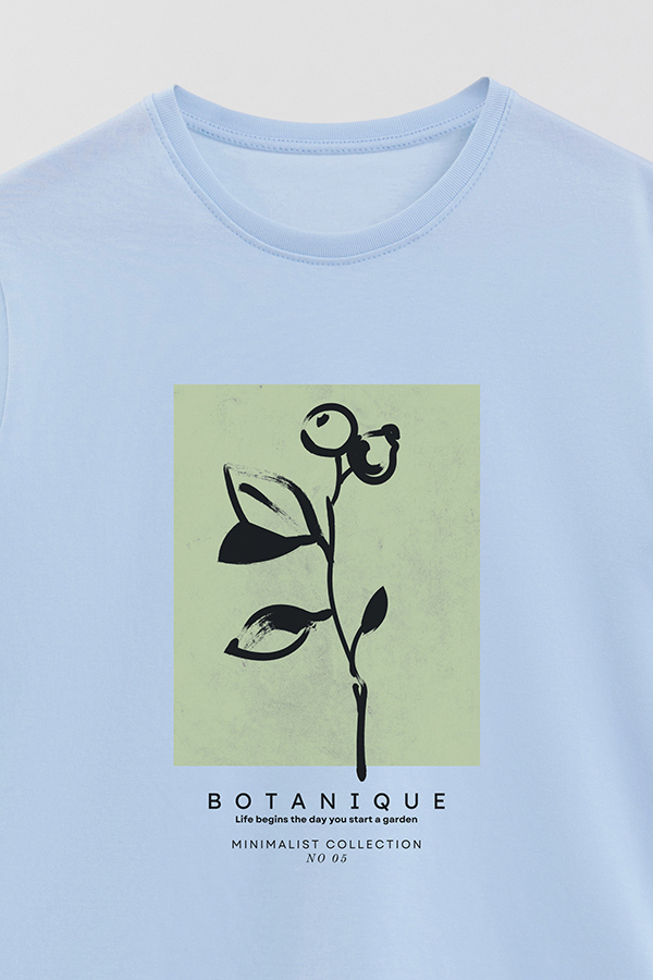 REMERA BASICA ESTAMPADA JARDIN 5