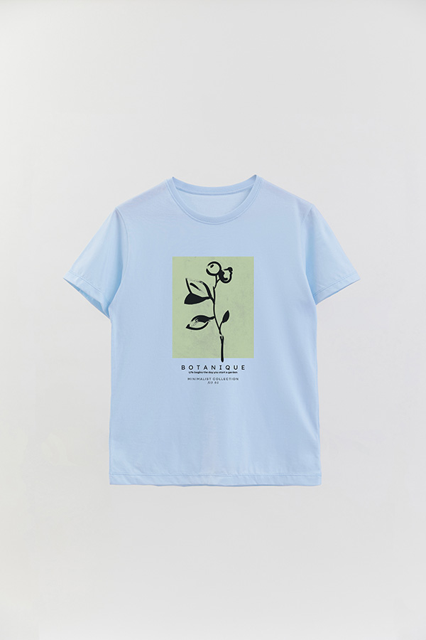 REMERA BASICA ESTAMPADA JARDIN 5