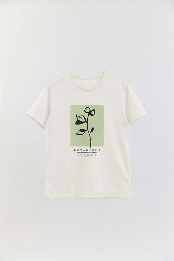 REMERA BASICA ESTAMPADA JARDIN 5