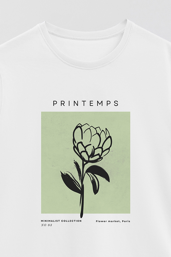 REMERA BASICA ESTAMPADA JARDIN 3