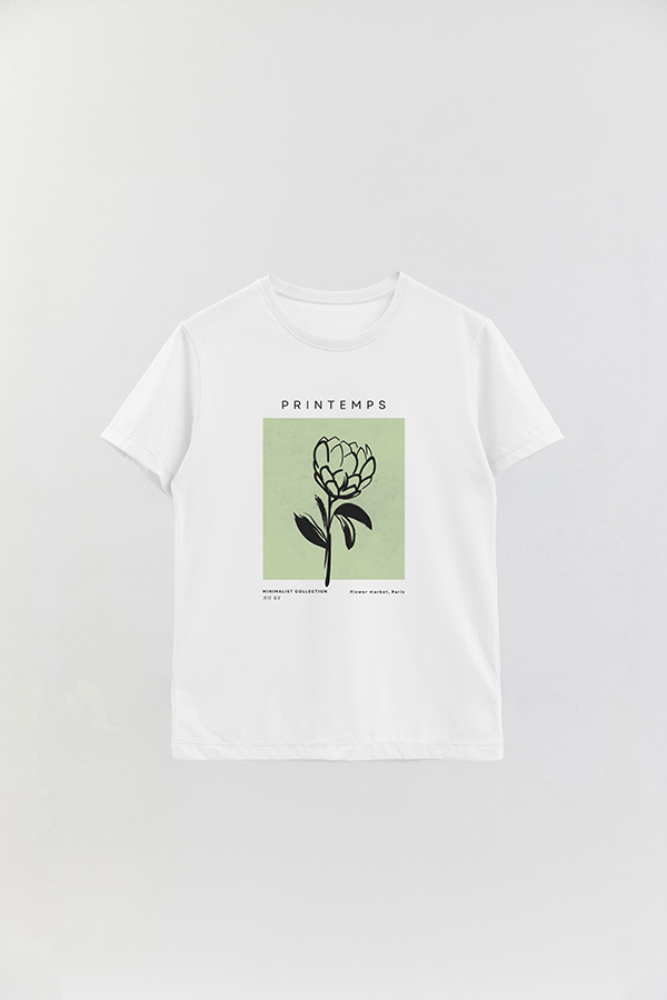 REMERA BASICA ESTAMPADA JARDIN 3