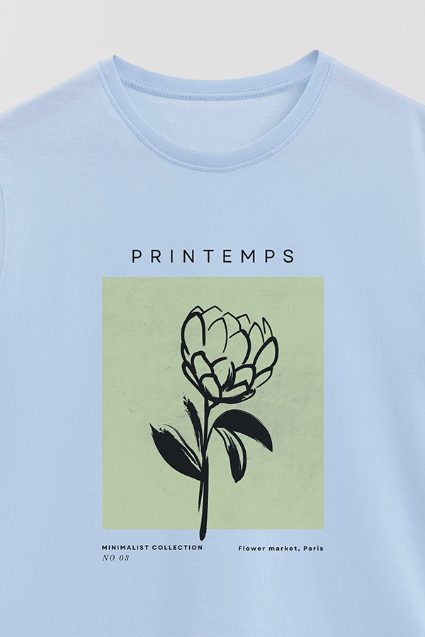 REMERA BASICA ESTAMPADA JARDIN 3