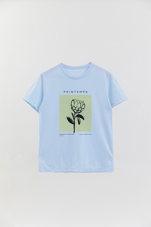 REMERA BASICA ESTAMPADA JARDIN 3