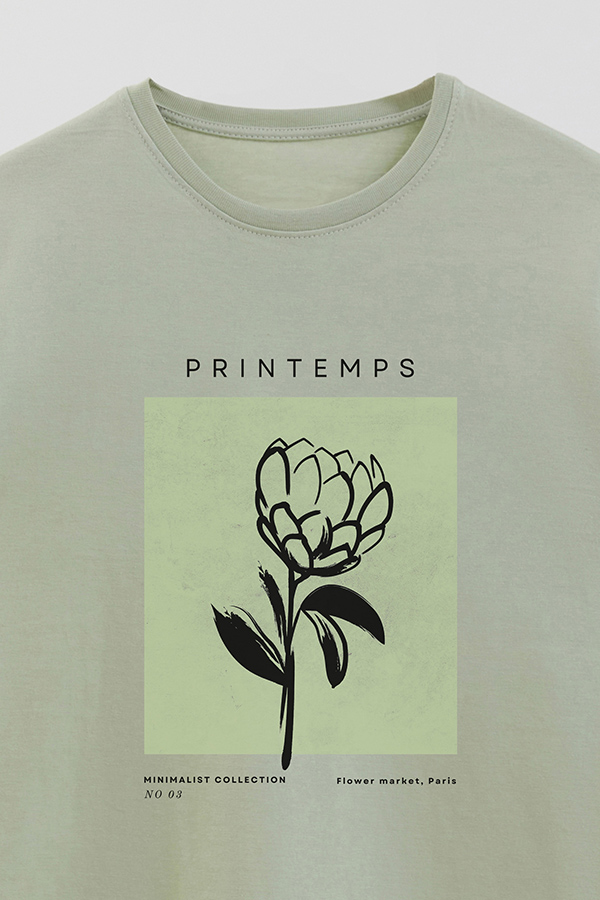 REMERA BASICA ESTAMPADA JARDIN 3