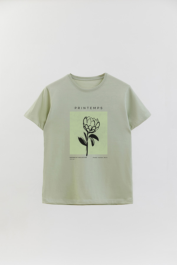 REMERA BASICA ESTAMPADA JARDIN 3