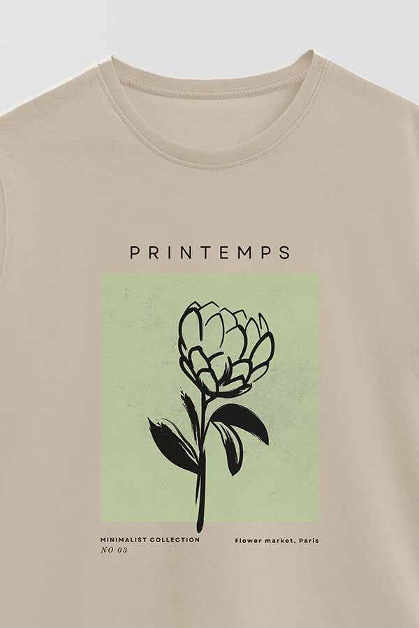 REMERA BASICA ESTAMPADA JARDIN 3