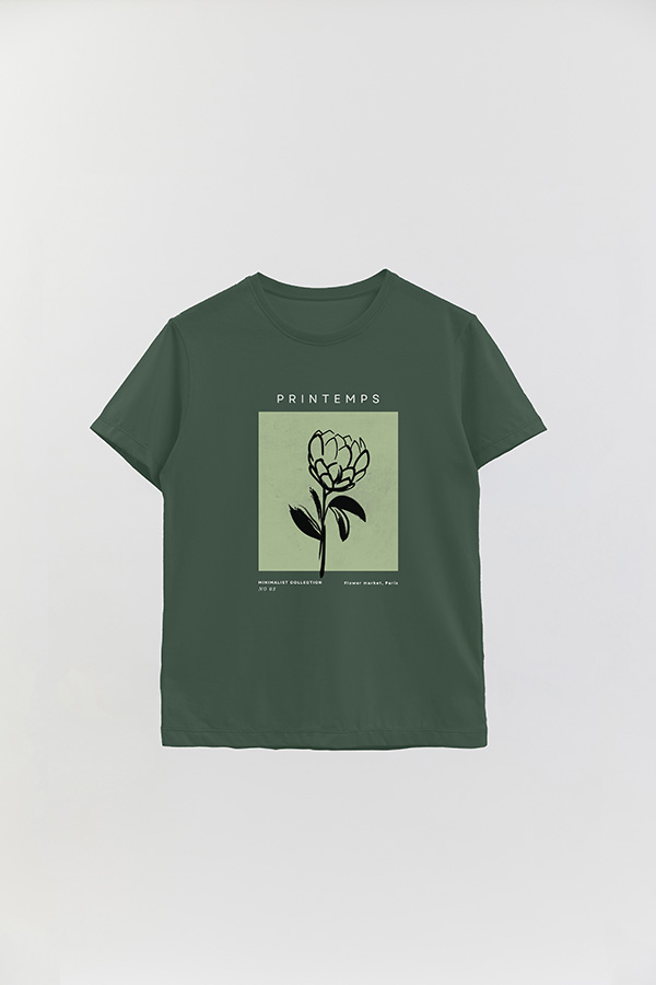 REMERA BASICA ESTAMPADA JARDIN 3