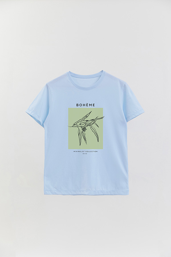 REMERA BASICA ESTAMPADA JARDIN 2