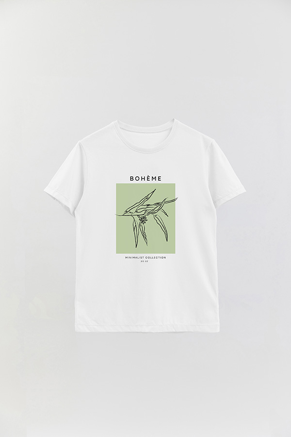 REMERA BASICA ESTAMPADA JARDIN 2