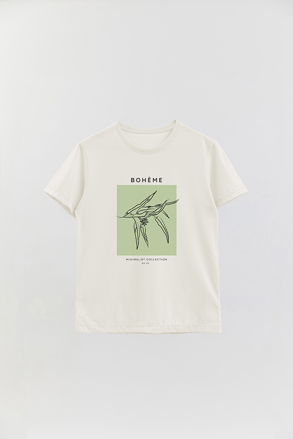 REMERA BASICA ESTAMPADA JARDIN 2