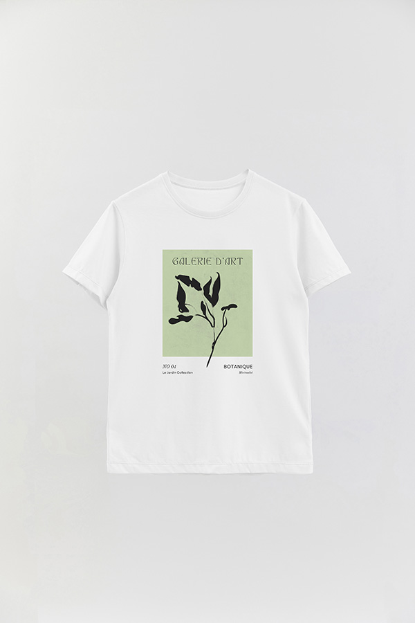 REMERA BASICA ESTAMPADA JARDIN 1