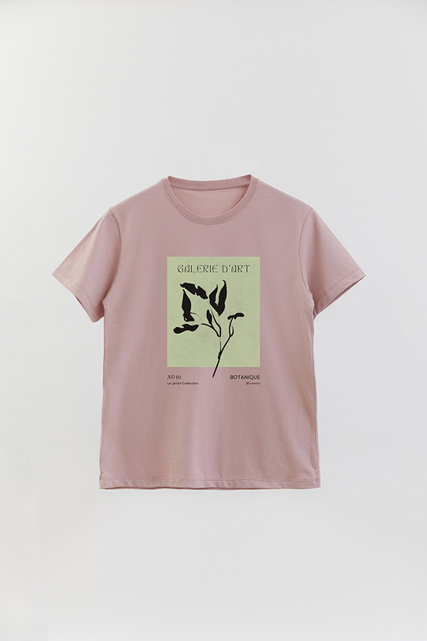 REMERA BASICA ESTAMPADA JARDIN 1