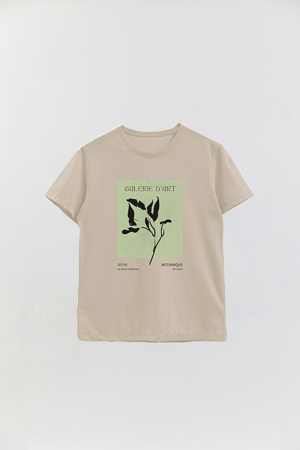 REMERA BASICA ESTAMPADA JARDIN 1