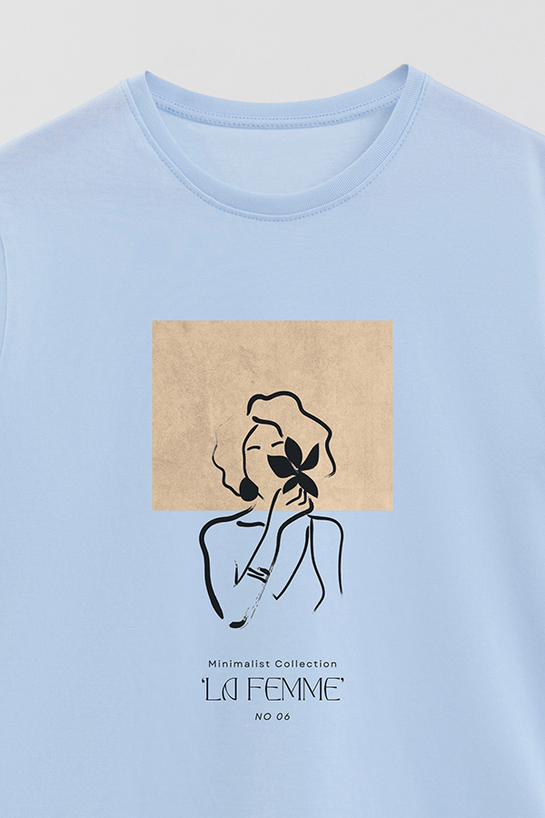 REMERA BASICA ESTAMPADA FEMME 6