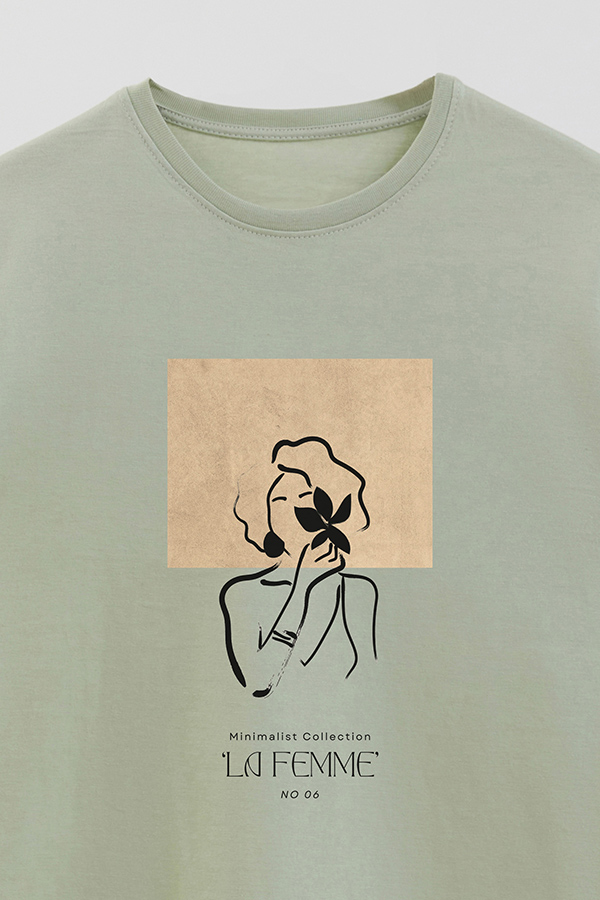 REMERA BASICA ESTAMPADA FEMME 6