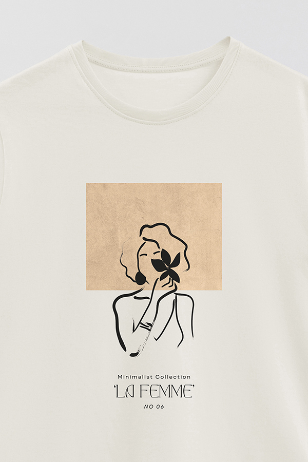 REMERA BASICA ESTAMPADA FEMME 6