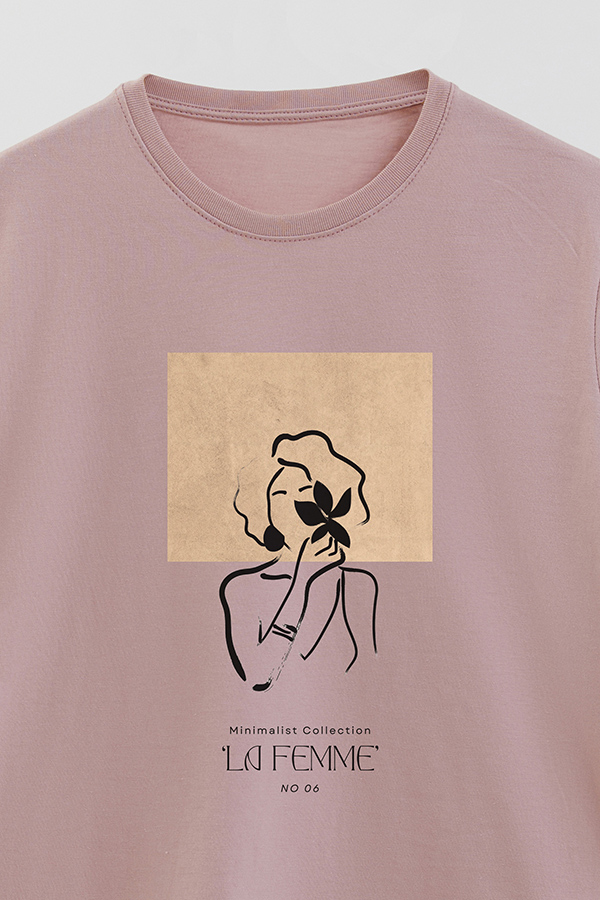 REMERA BASICA ESTAMPADA FEMME 6