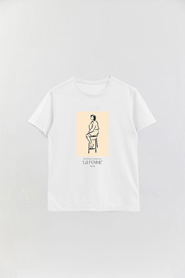 REMERA BASICA ESTAMPADA FEMME 5