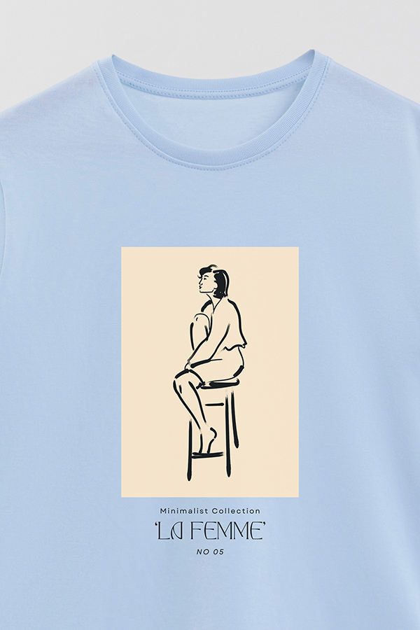 REMERA BASICA ESTAMPADA FEMME 5