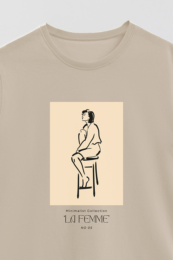 REMERA BASICA ESTAMPADA FEMME 5