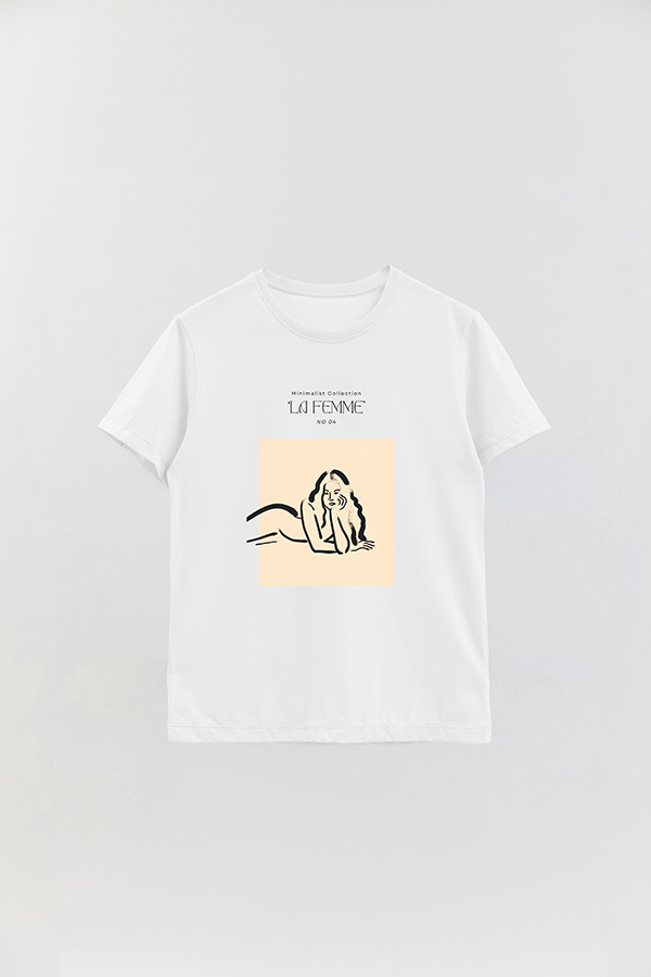 REMERA BASICA ESTAMPADA FEMME 5