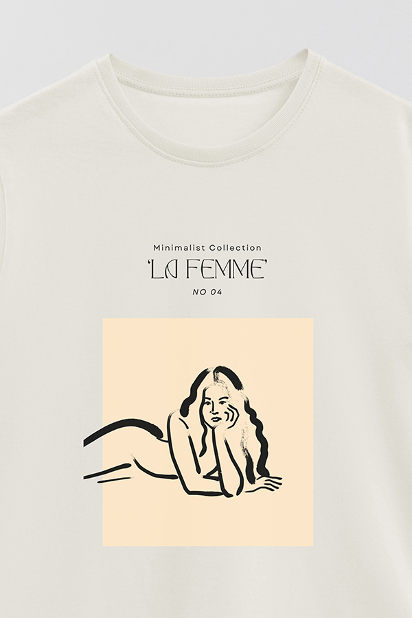 REMERA BASICA ESTAMPADA FEMME 5