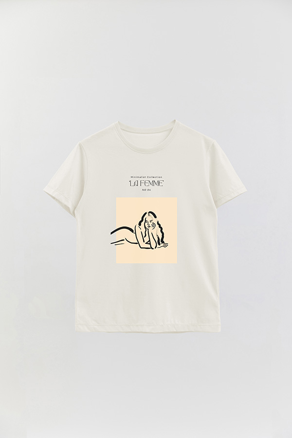 REMERA BASICA ESTAMPADA FEMME 5