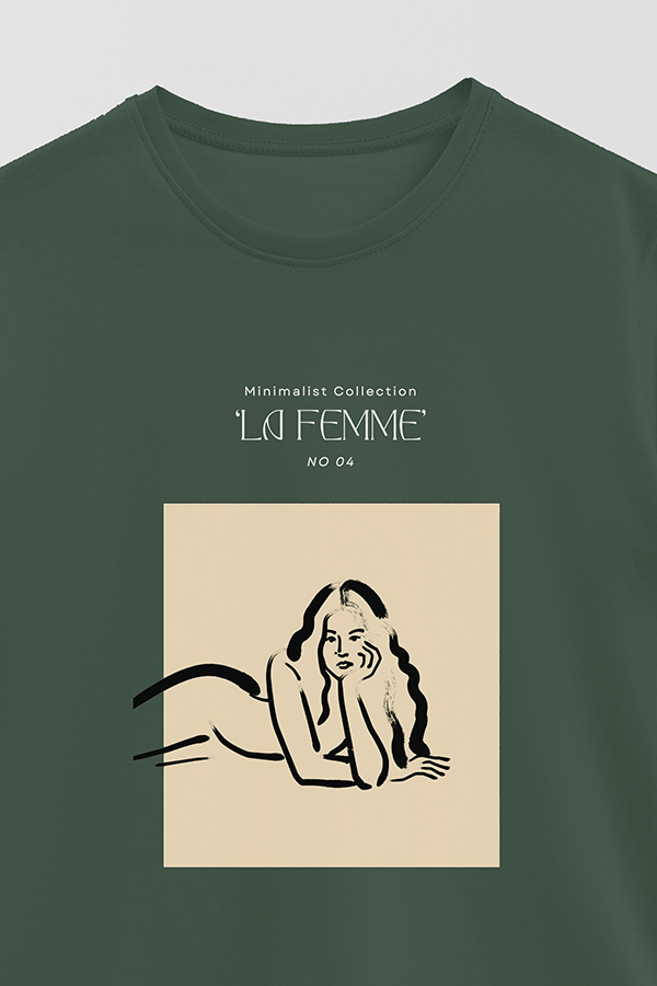REMERA BASICA ESTAMPADA FEMME 5