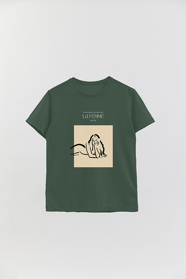 REMERA BASICA ESTAMPADA FEMME 5