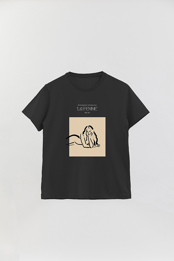 REMERA BASICA ESTAMPADA FEMME 5