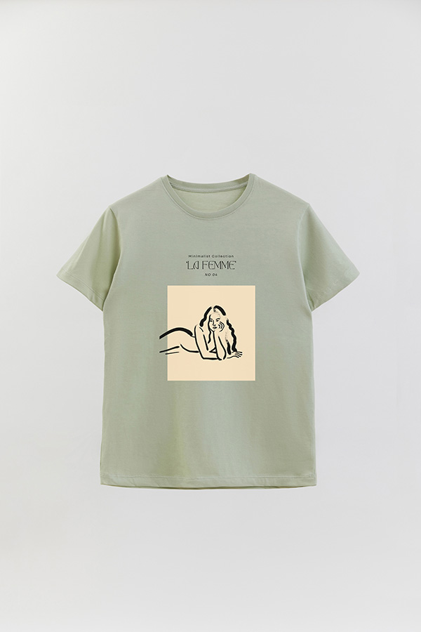 REMERA BASICA ESTAMPADA FEMME 4