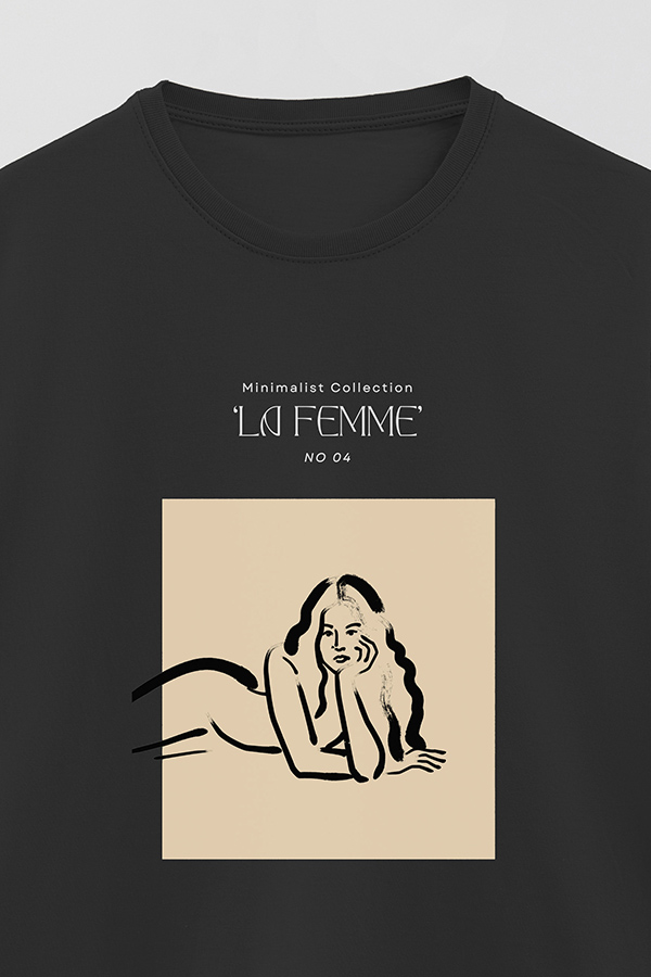 REMERA BASICA ESTAMPADA FEMME 4