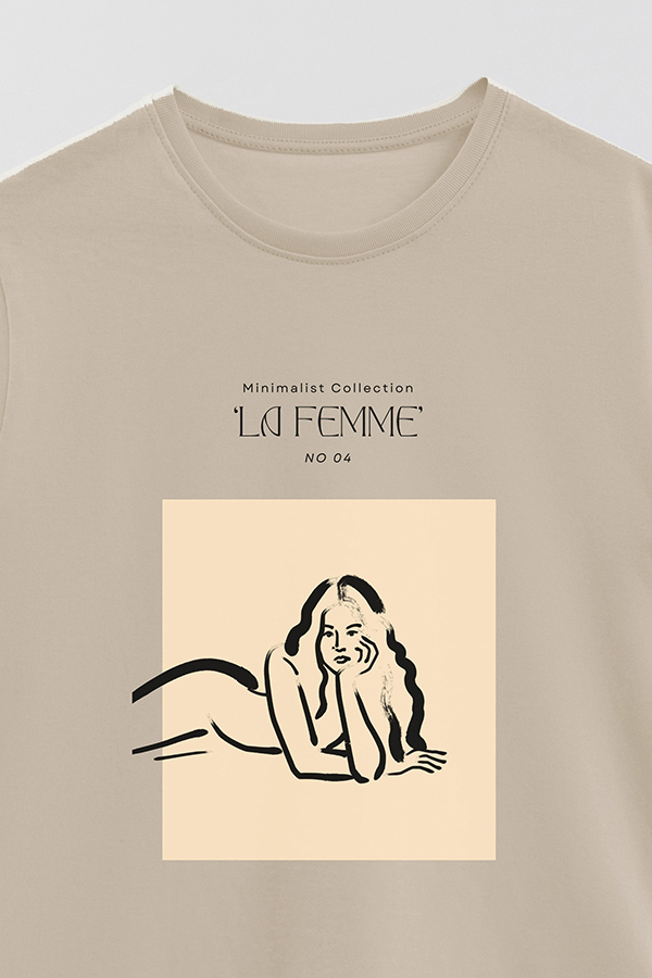 REMERA BASICA ESTAMPADA FEMME 4