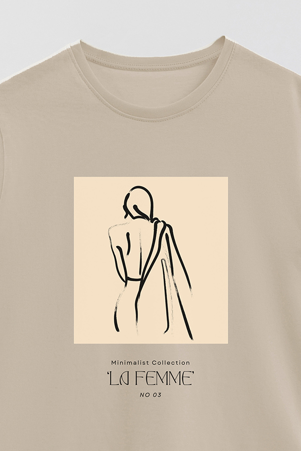 REMERA BASICA ESTAMPADA FEMME 3