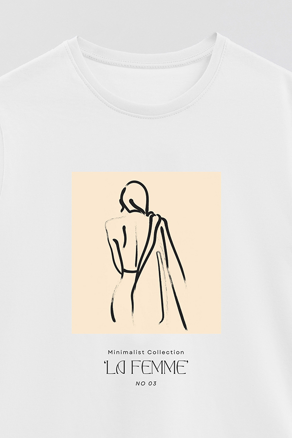 REMERA BASICA ESTAMPADA FEMME 3