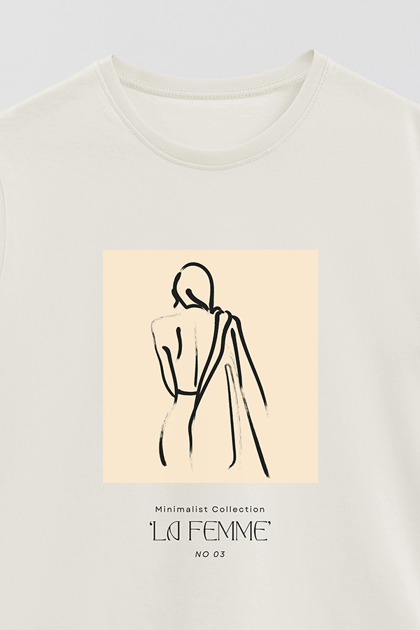 REMERA BASICA ESTAMPADA FEMME 3