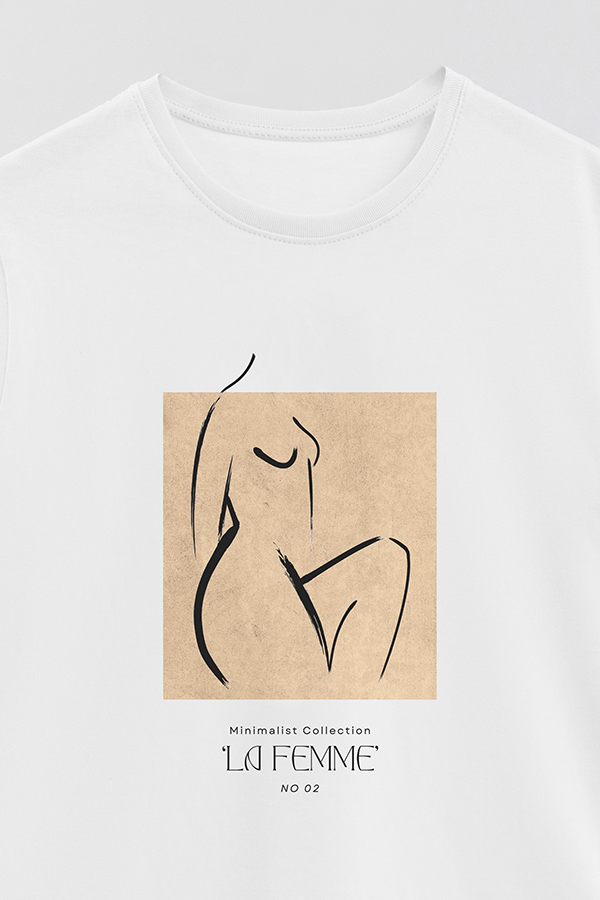 REMERA BASICA ESTAMPADA FEMME 2