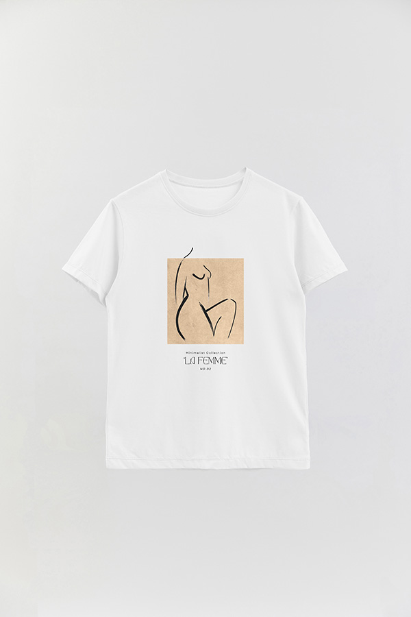 REMERA BASICA ESTAMPADA FEMME 2