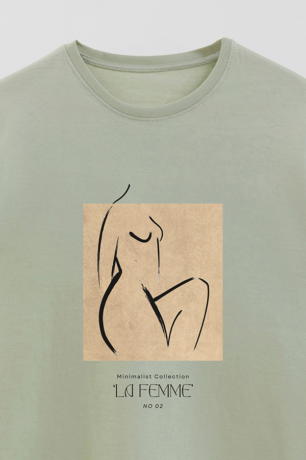 REMERA BASICA ESTAMPADA FEMME 2