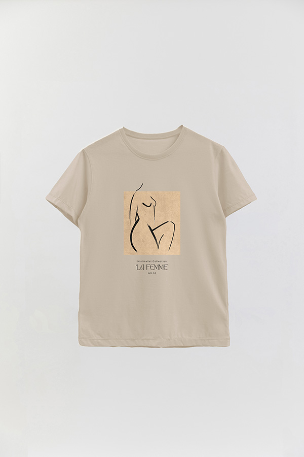 REMERA BASICA ESTAMPADA FEMME 2