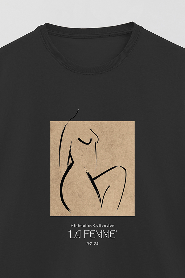 REMERA BASICA ESTAMPADA FEMME 2