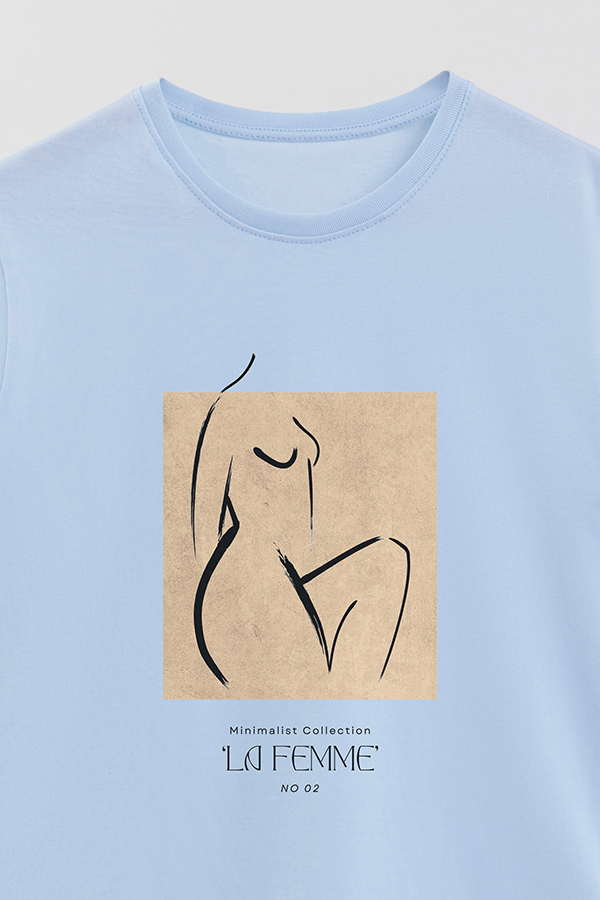 REMERA BASICA ESTAMPADA FEMME 2