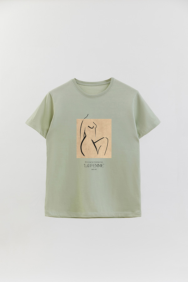 REMERA BASICA ESTAMPADA FEMME 2