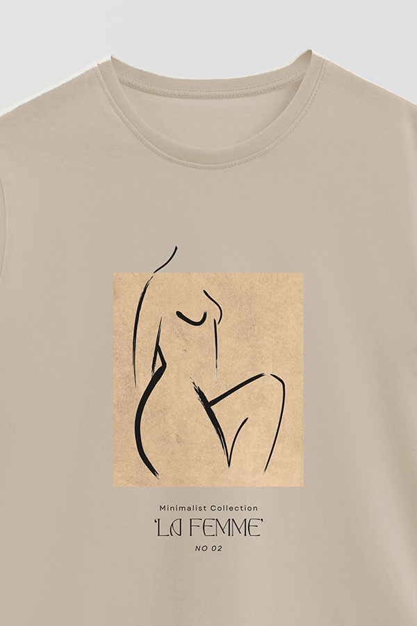 REMERA BASICA ESTAMPADA FEMME 2