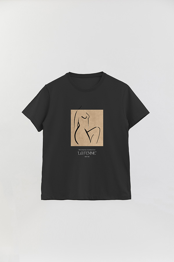 REMERA BASICA ESTAMPADA FEMME 2