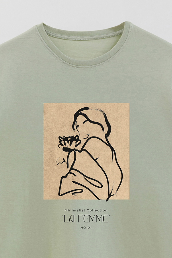 REMERA BASICA ESTAMPADA FEMME 1