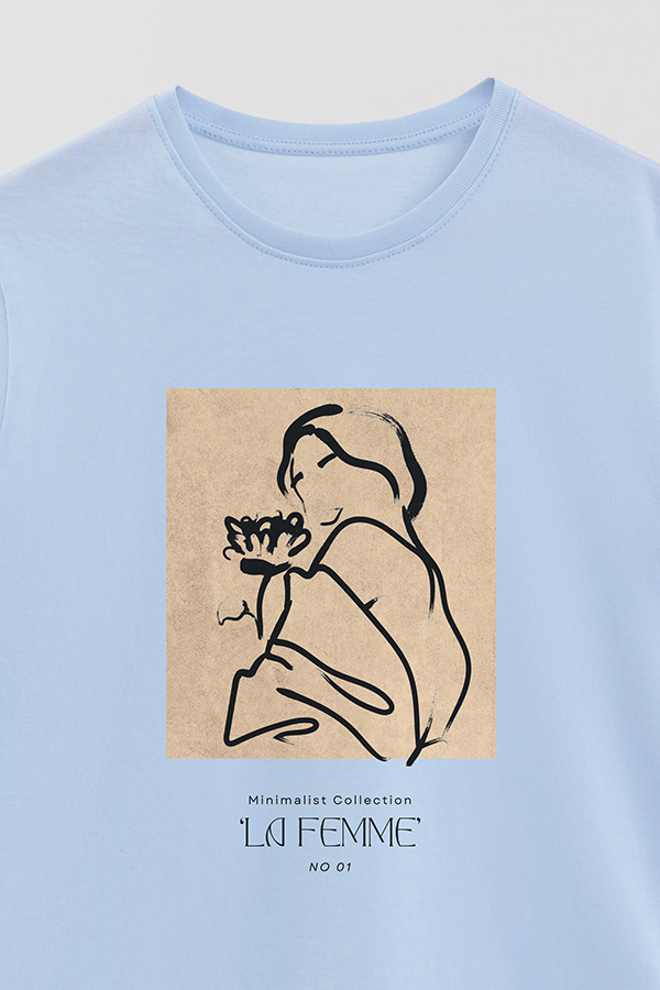 REMERA BASICA ESTAMPADA FEMME 1