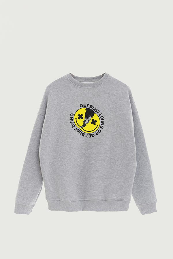 BUZO CREWNECK ESTAMPADO STREET MOOD GET BUSY