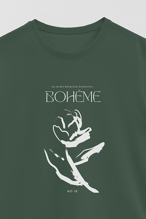 REMERA BASICA ESTAMPADA BOTANICAL 18