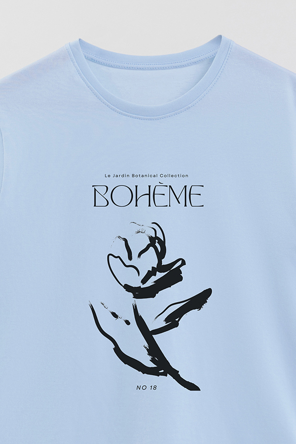 REMERA BASICA ESTAMPADA BOTANICAL 18